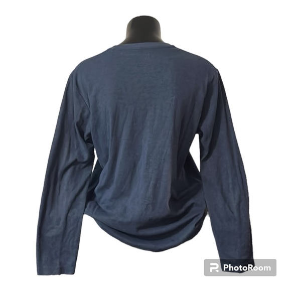 NWOT | Long Sleeve V•Neck Shirt | Uniqlo | Navy Blue | Men’s Large - Picture 2 of 3